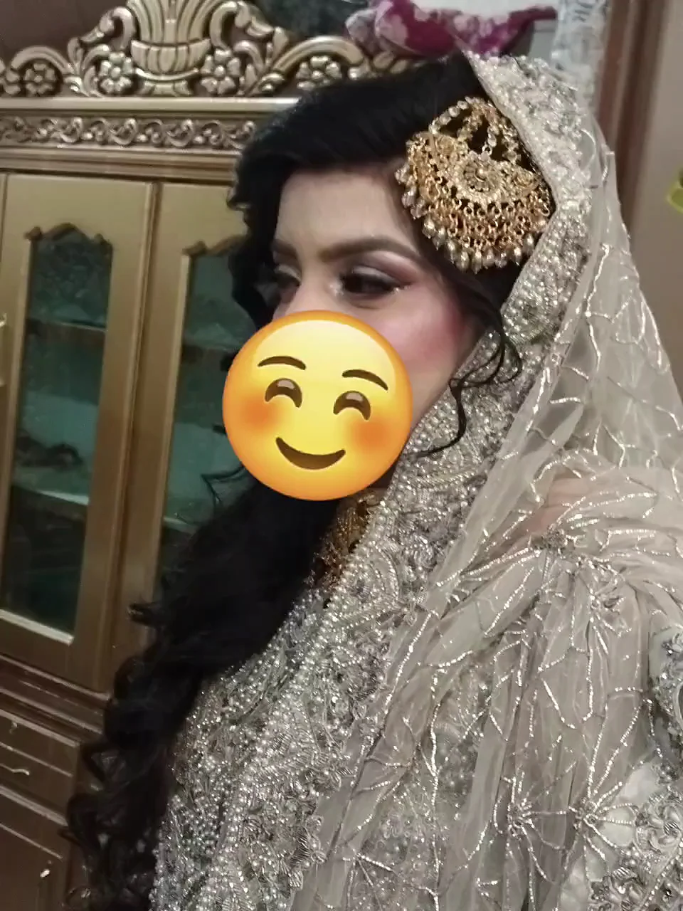 Real walima bridal look done at Glow Beauty Salon Kasur